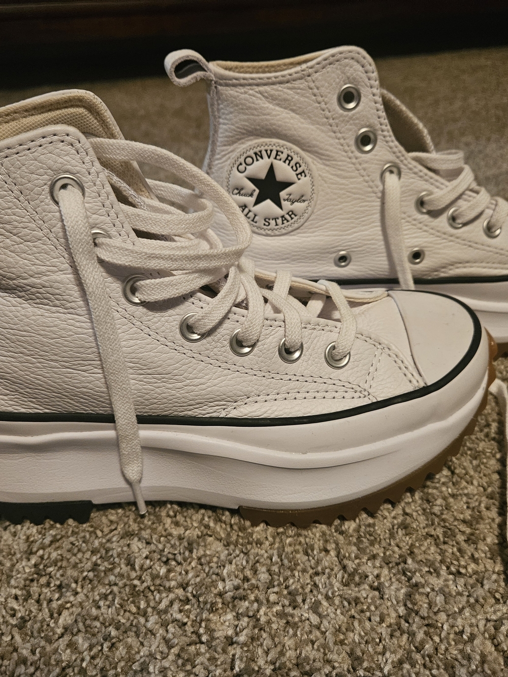Converse Chuck Taylor All Star Platform Leather High Top - White